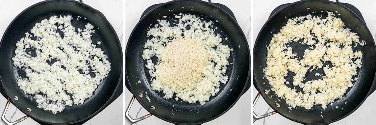 process shots showing how to make romanian cabbage rolls.