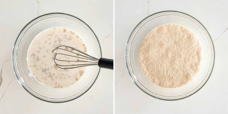 process shots showing how to make cinnabon cinnamon rolls.