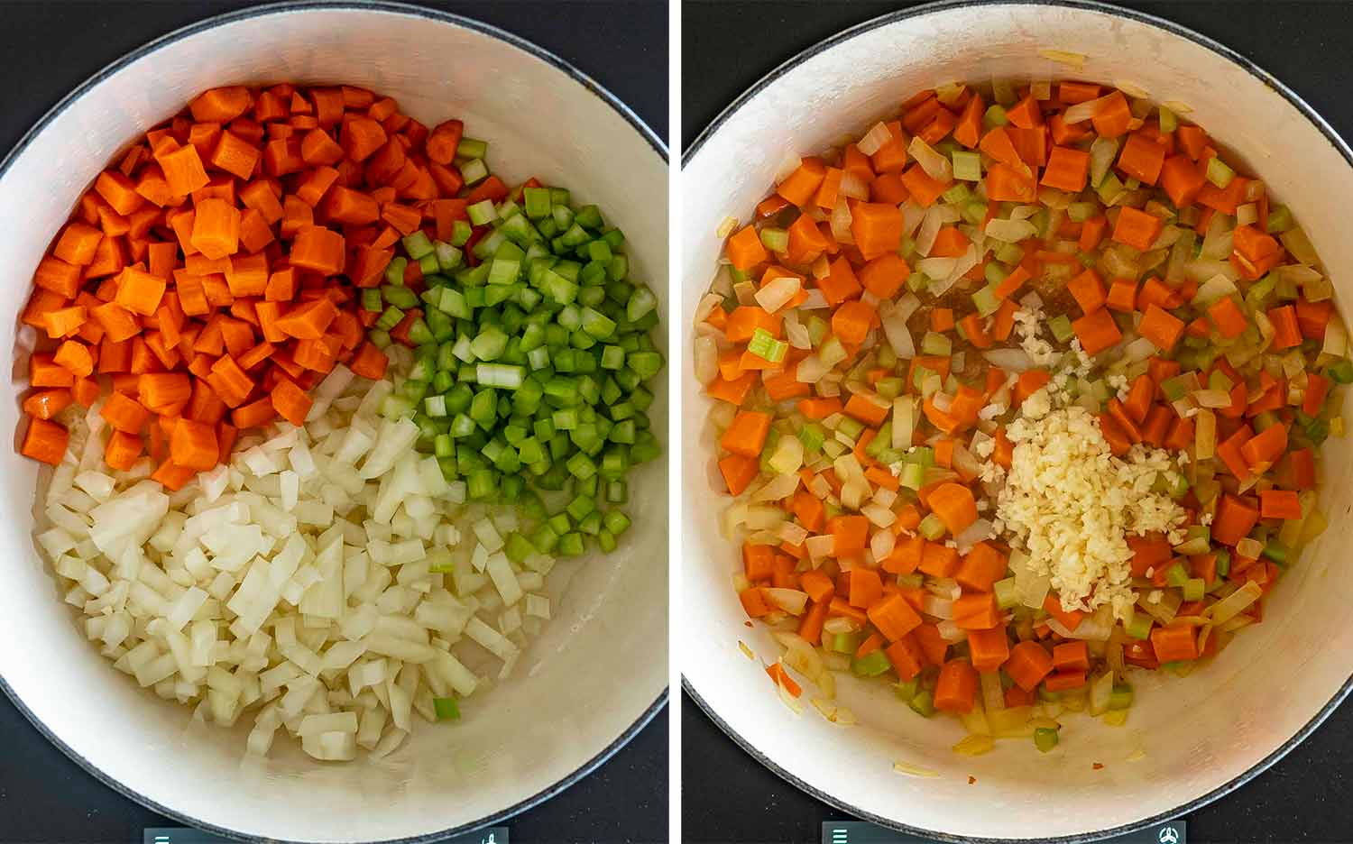 process shots showing how to make penicillin soup.