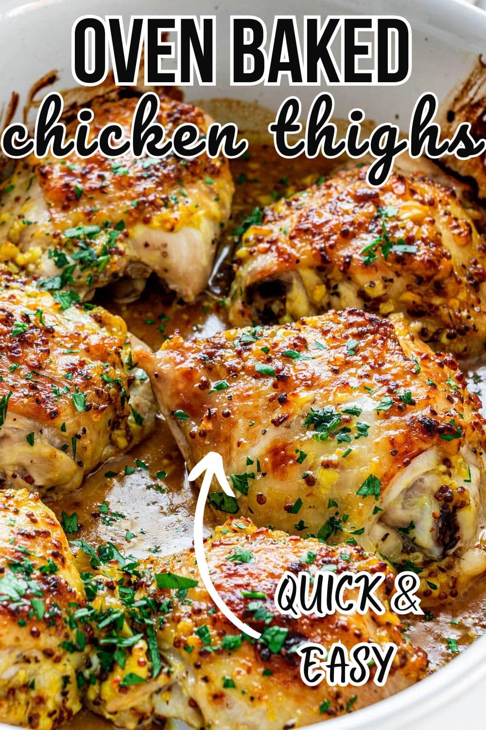 pin for oven baked chicken thighs.